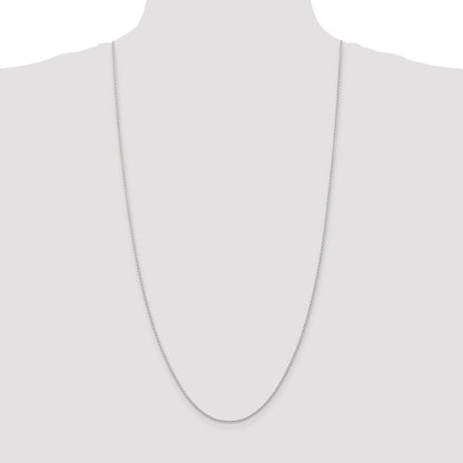 14K White Gold 30 inch 1.5mm Parisian Wheat with Lobster Clasp Chain