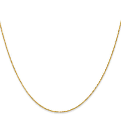 14k 16 inch 1mm Parisian Wheat with Lobster Clasp Chain