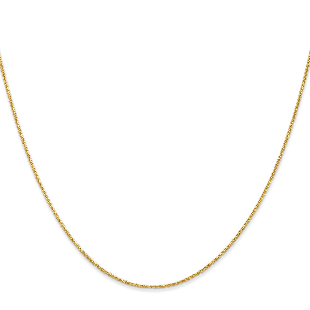 14k 18 inch 1mm Parisian Wheat with Lobster Clasp Chain