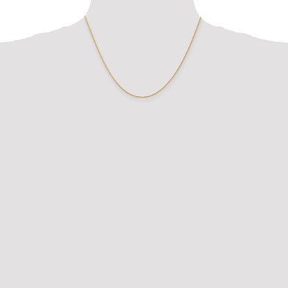 14k 18 inch 1mm Parisian Wheat with Lobster Clasp Chain