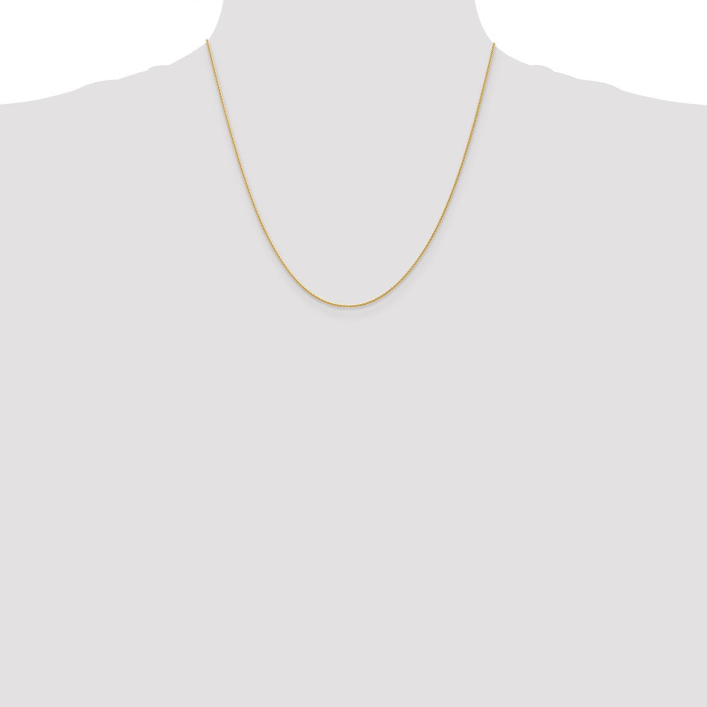 14k 20 inch 1mm Parisian Wheat with Lobster Clasp Chain