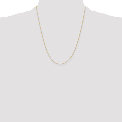 14k 22 inch 1mm Parisian Wheat with Lobster Clasp Chain