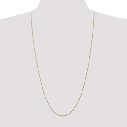 14k 30 inch 1mm Parisian Wheat with Lobster Clasp Chain