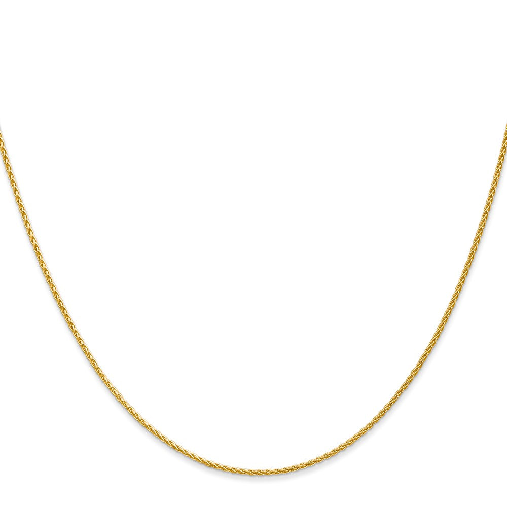 14k 16 inch 1.2mm Parisian Wheat with Lobster Clasp Chain