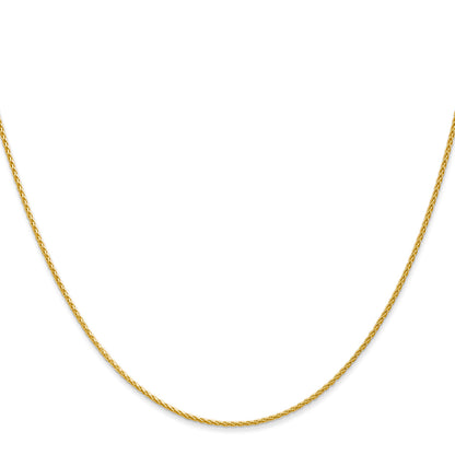 14k 30 inch 1.2mm Parisian Wheat with Lobster Clasp Chain
