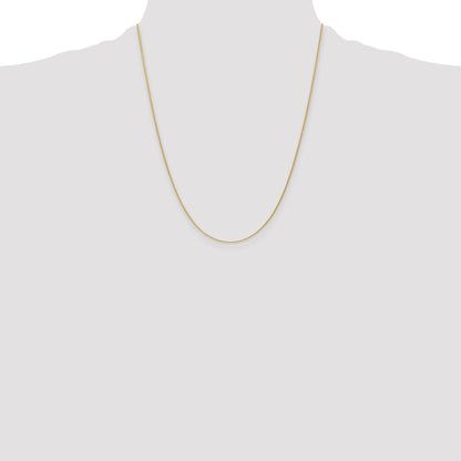 14k 22 inch 1.2mm Parisian Wheat with Lobster Clasp Chain