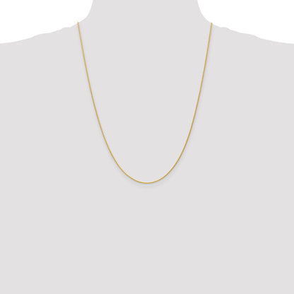 14k 24 inch 1.2mm Parisian Wheat with Lobster Clasp Chain