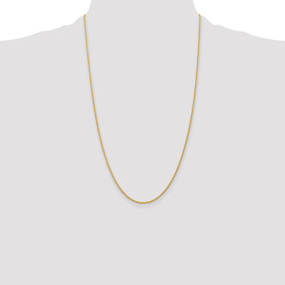 14k 26 inch 1.5mm Parisian Wheat with Lobster Clasp Chain
