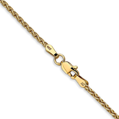 14k 18 inch 1.75mm Parisian Wheat with Lobster Clasp Chain