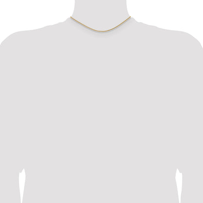 14k 14 inch 1.75mm Parisian Wheat with Lobster Clasp Chain