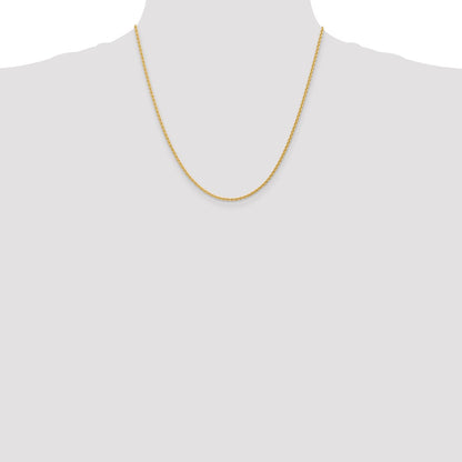 14k 20 inch 1.75mm Parisian Wheat with Lobster Clasp Chain