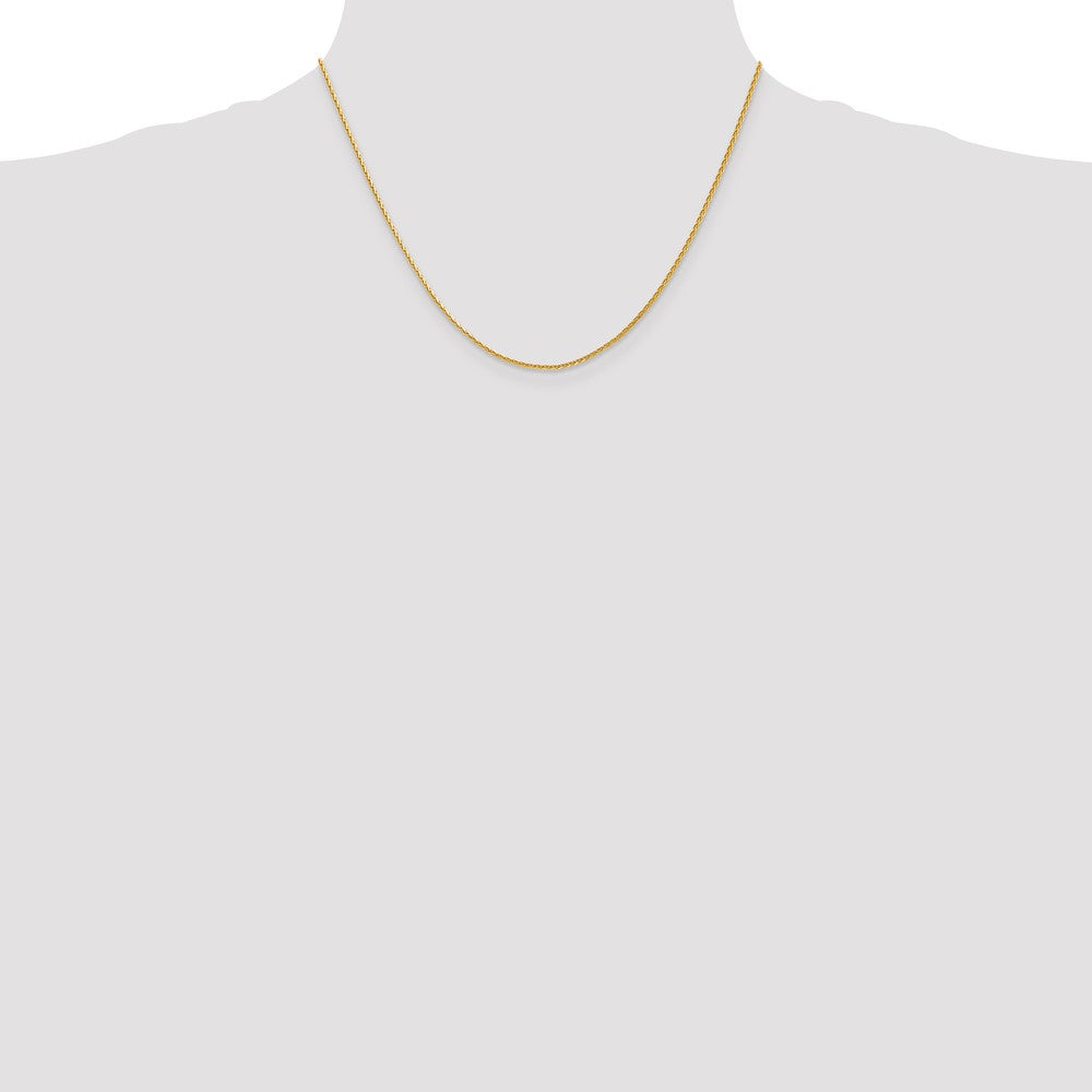 14K 18 inch 1.5mm Diamond-cut Parisian Wheat with Lobster Clasp Chain