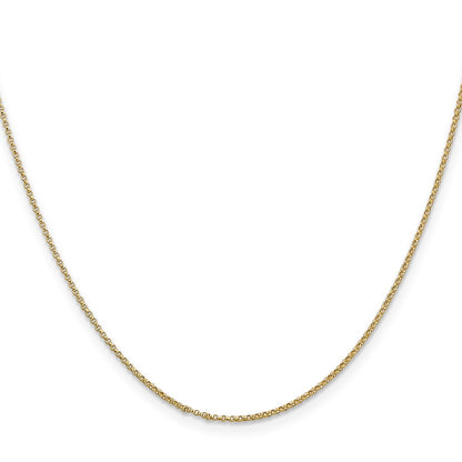 14K 20 inch 1.15mm Rolo with Lobster Clasp Pendant Chain