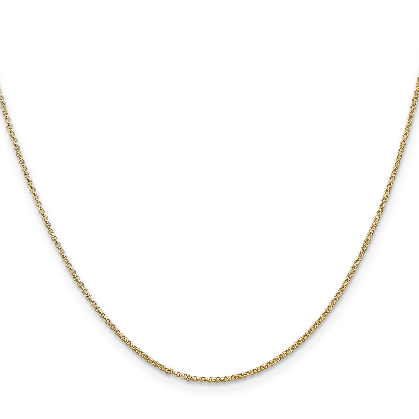 14K 24 inch 1.15mm Rolo with Lobster Clasp Pendant Chain