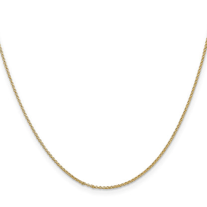 14K 24 inch 1.15mm Rolo with Lobster Clasp Pendant Chain