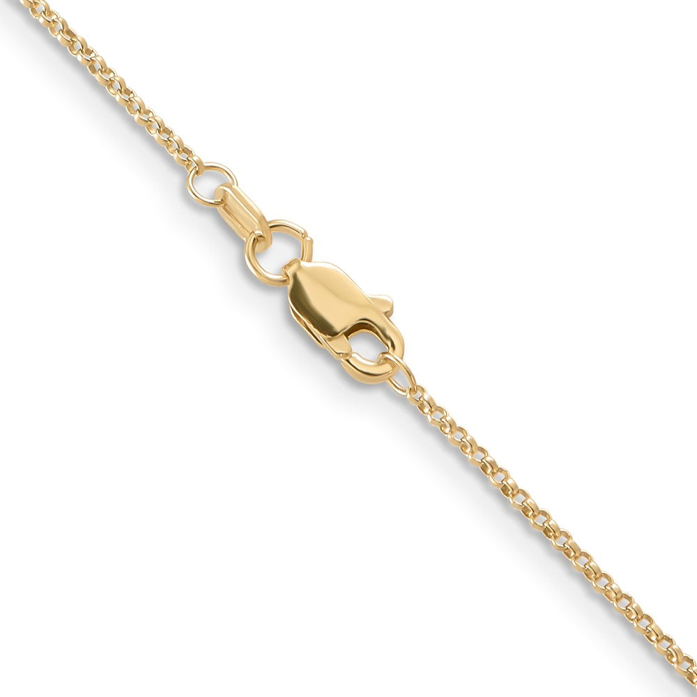 14K 20 inch 1.15mm Rolo with Lobster Clasp Pendant Chain