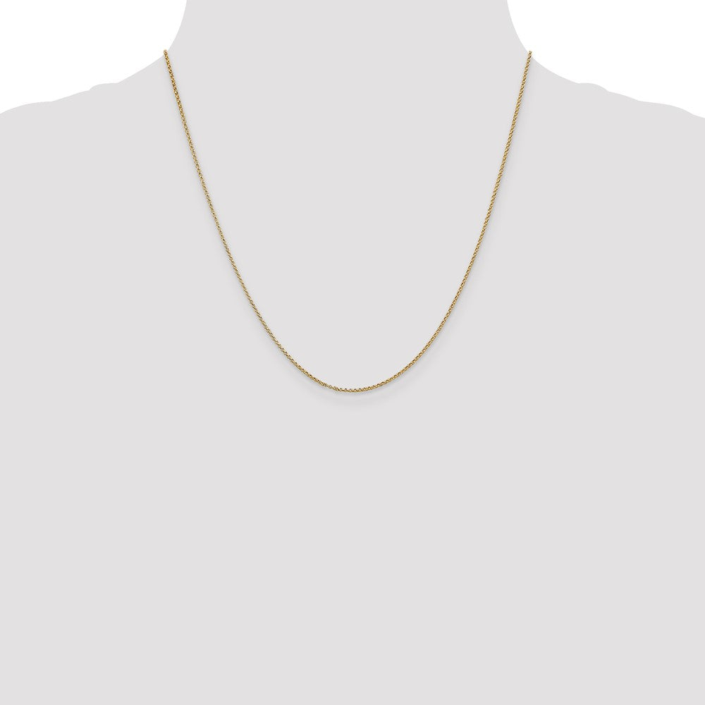 14K 20 inch 1.15mm Rolo with Lobster Clasp Pendant Chain