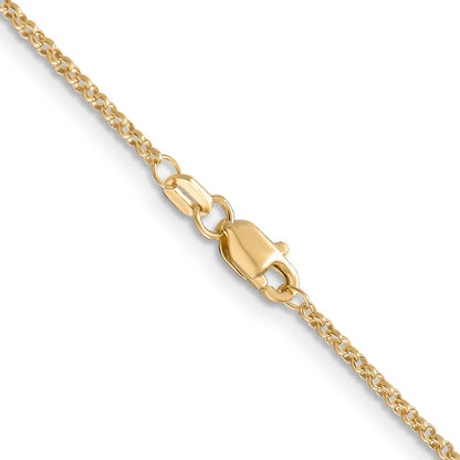 14k 1.55mm Rolo Pendant Chain