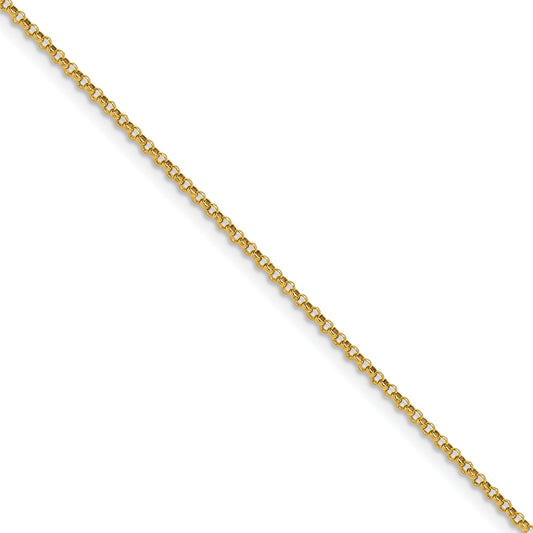 14k 1.55mm Rolo Pendant Chain (100 inch Spool)