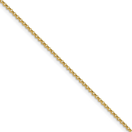 14k 1.55mm Rolo Pendant Chain (100 inch Spool)