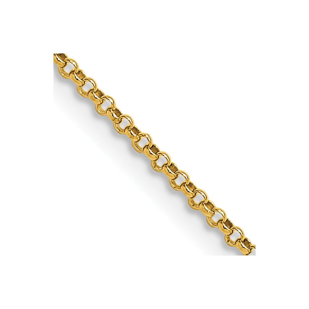 14k 1.55mm Rolo Pendant Chain