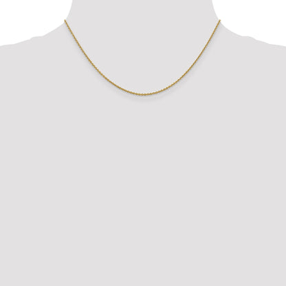 14K 16 inch 1.4mm Forzantine Cable with Lobster Clasp Chain