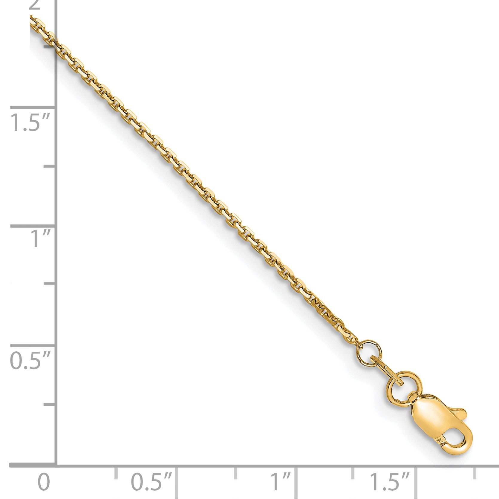 14k 1.2mm D/C Cable Chain