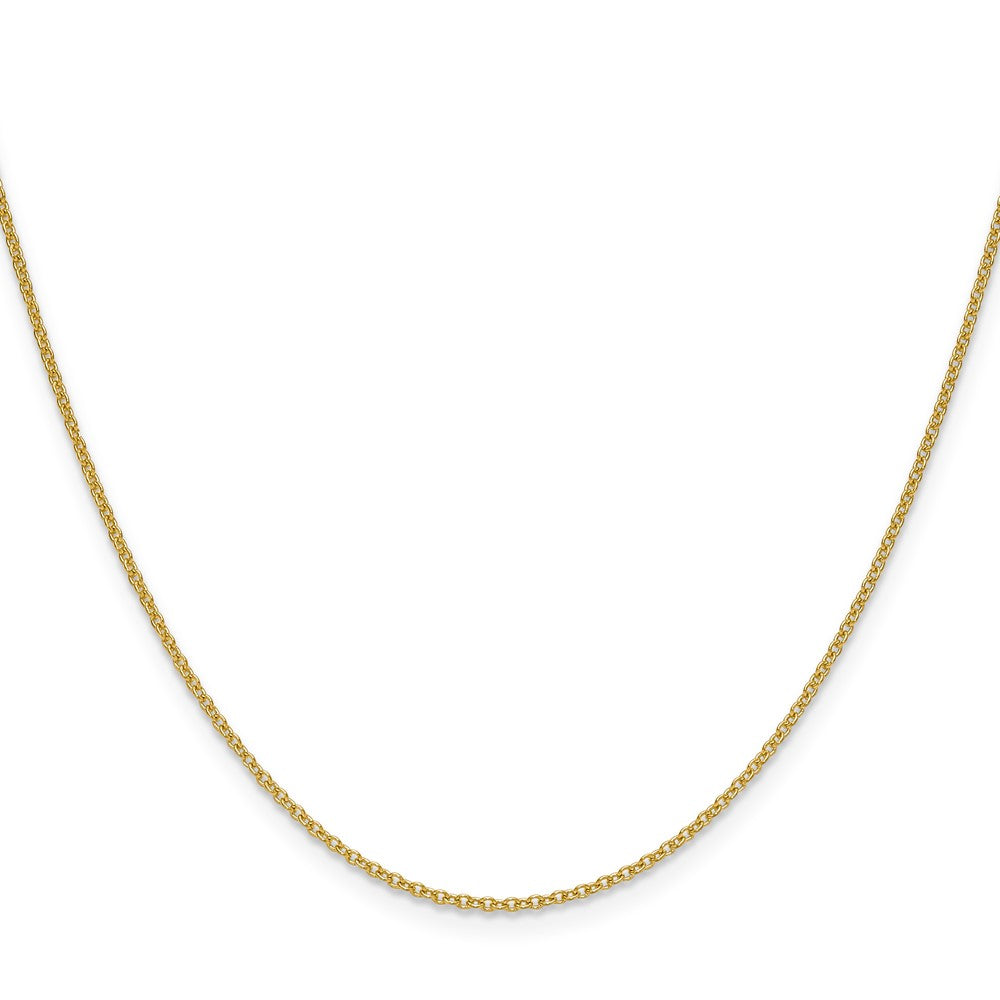 14k 1.5mm Cable Chain