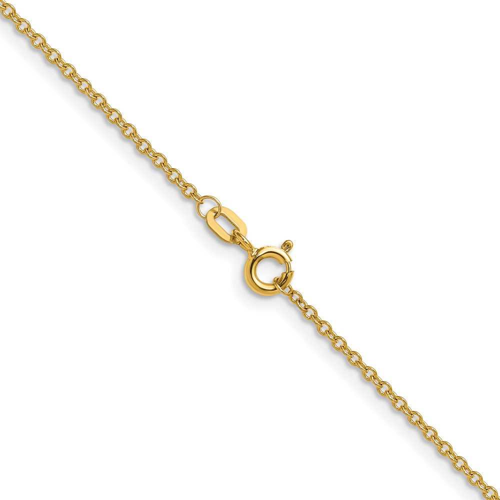 14k 1.5mm Cable Chain