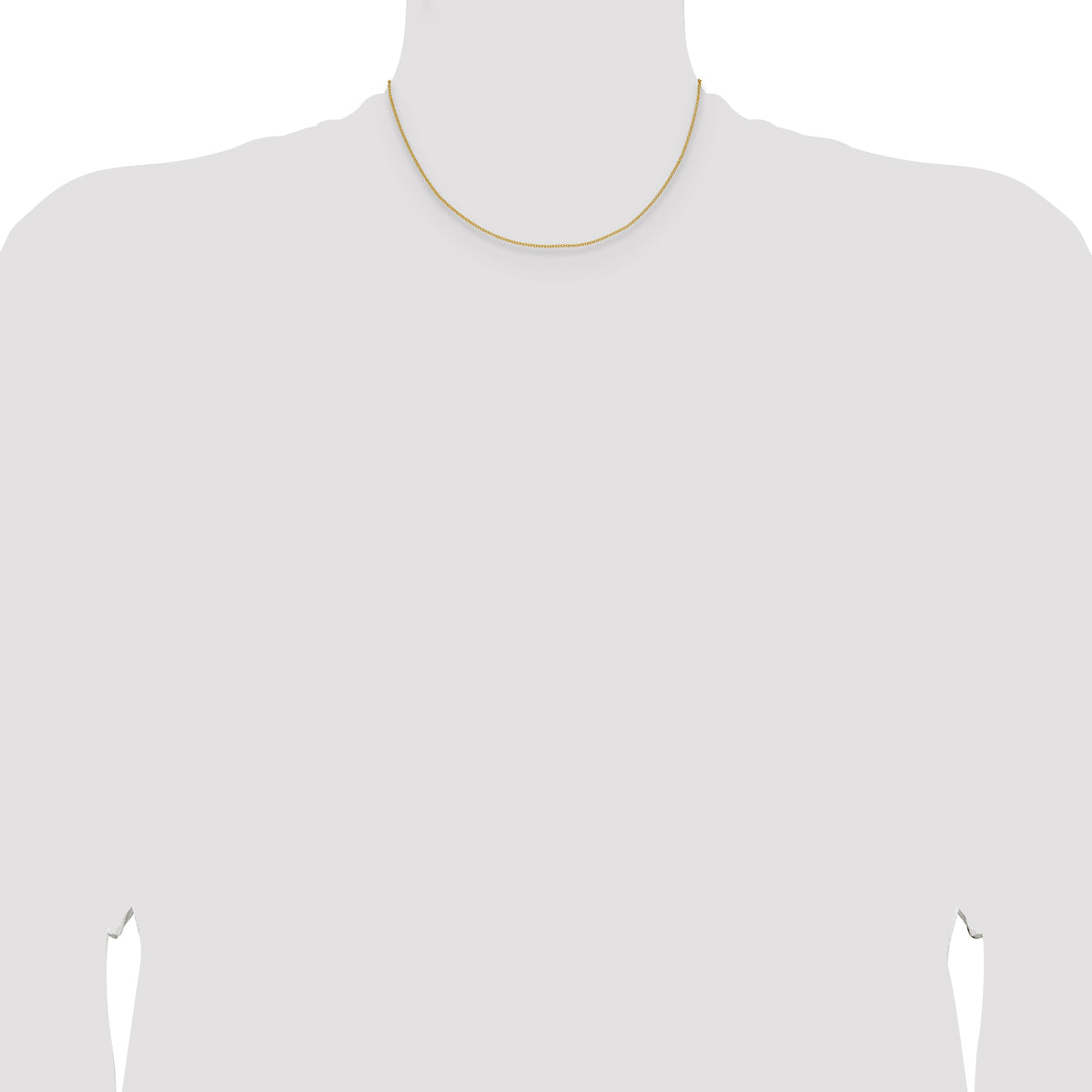 14k 1.5mm Cable Chain