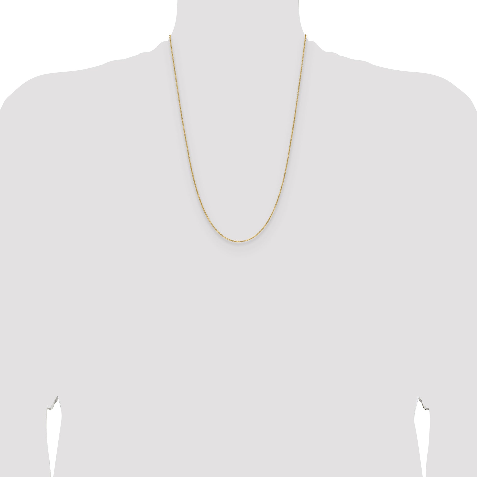 14k 1.5mm Cable Chain