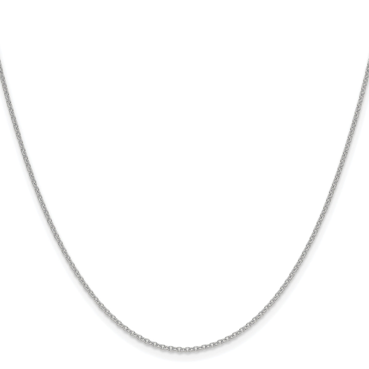 14k White Gold 1.5mm Cable Chain