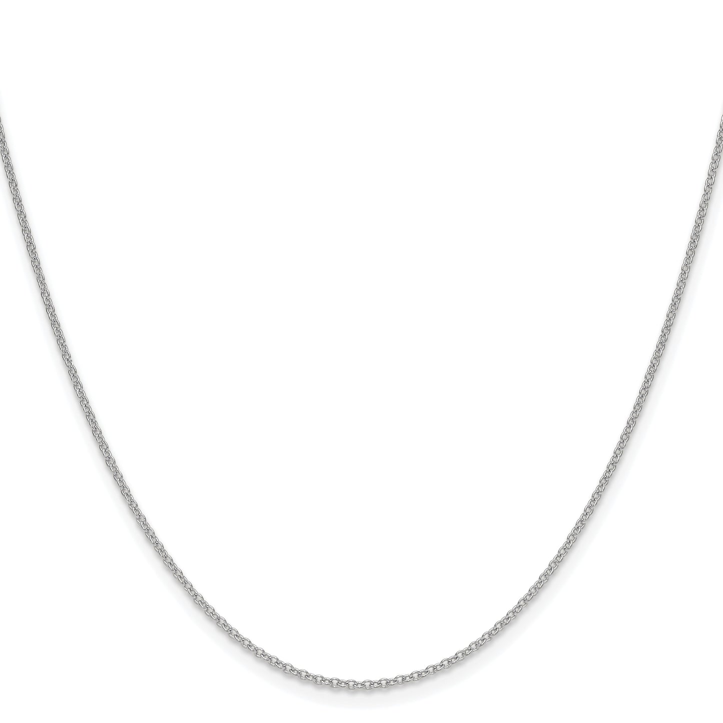 14k White Gold 1.5mm Cable Chain
