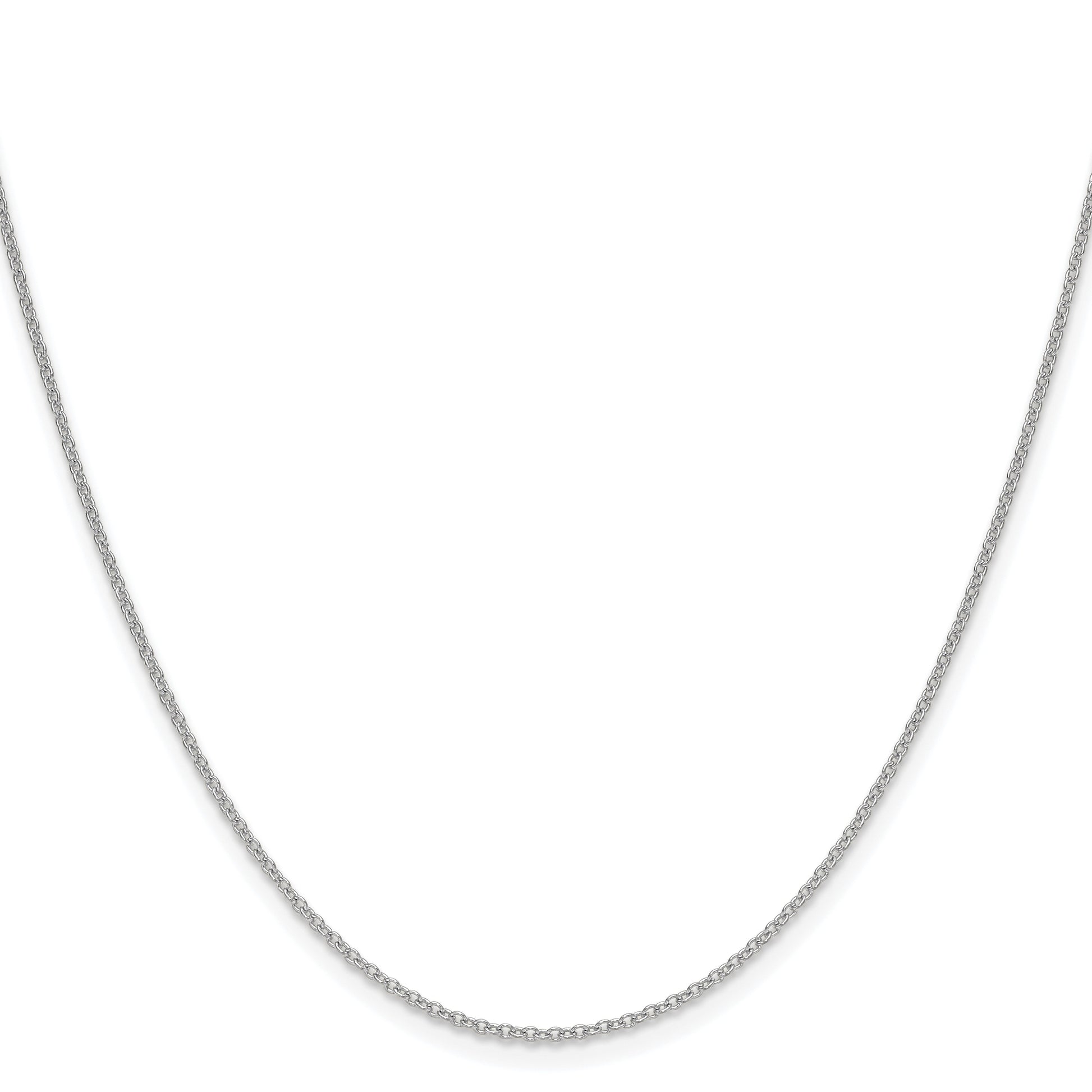 14k White Gold 1.5mm Cable Chain