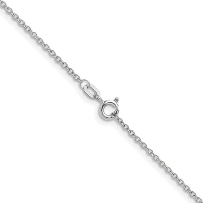 14k White Gold 1.5mm Cable Chain