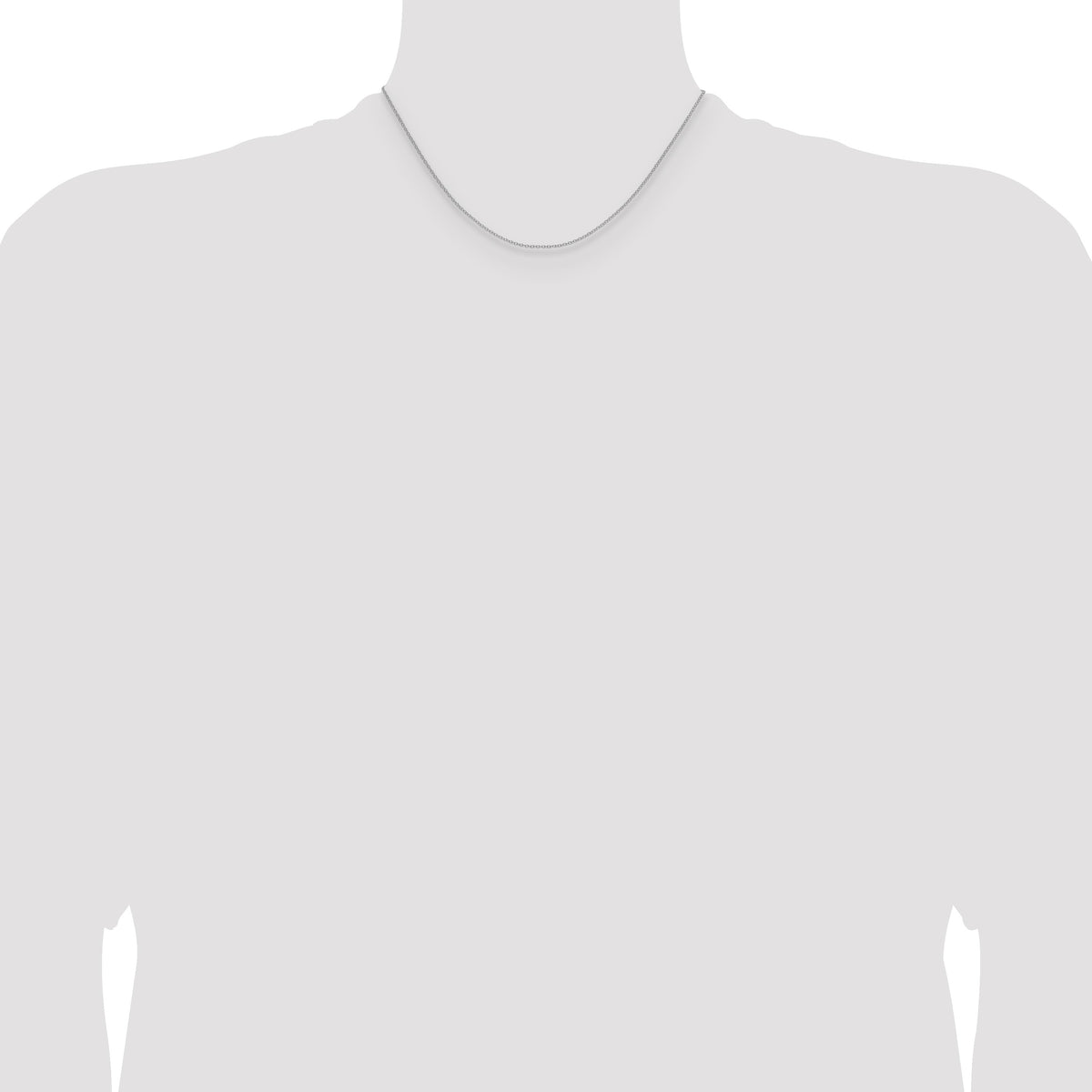 14k White Gold 1.5mm Cable Chain
