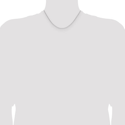 14k White Gold 1.5mm Cable Chain