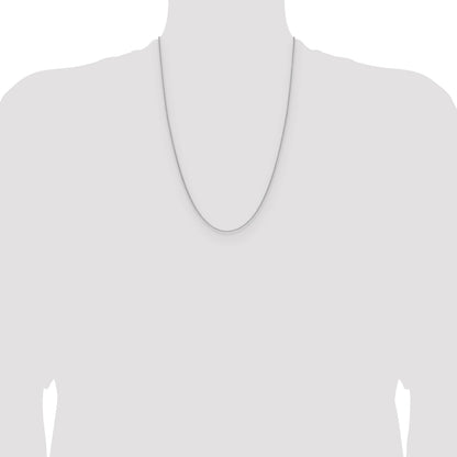 14k White Gold 1.5mm Cable Chain