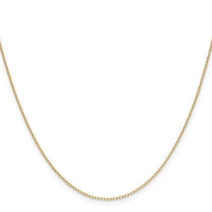 14k .8mm Forzantine Cable Chain