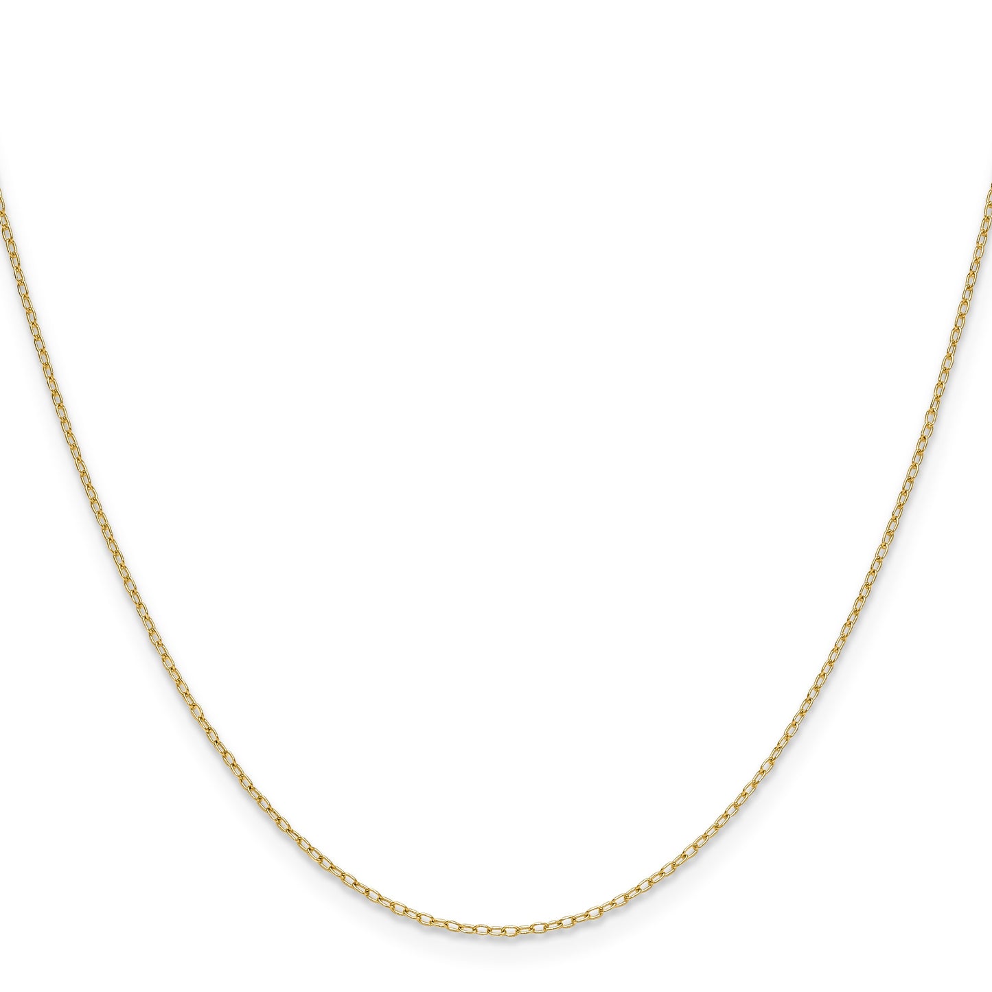 14k .8mm Forzantine Cable Chain