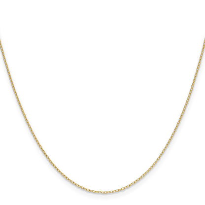 14k .8mm Forzantine Cable Chain