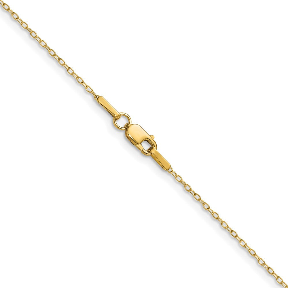 14k .8mm Forzantine Cable Chain