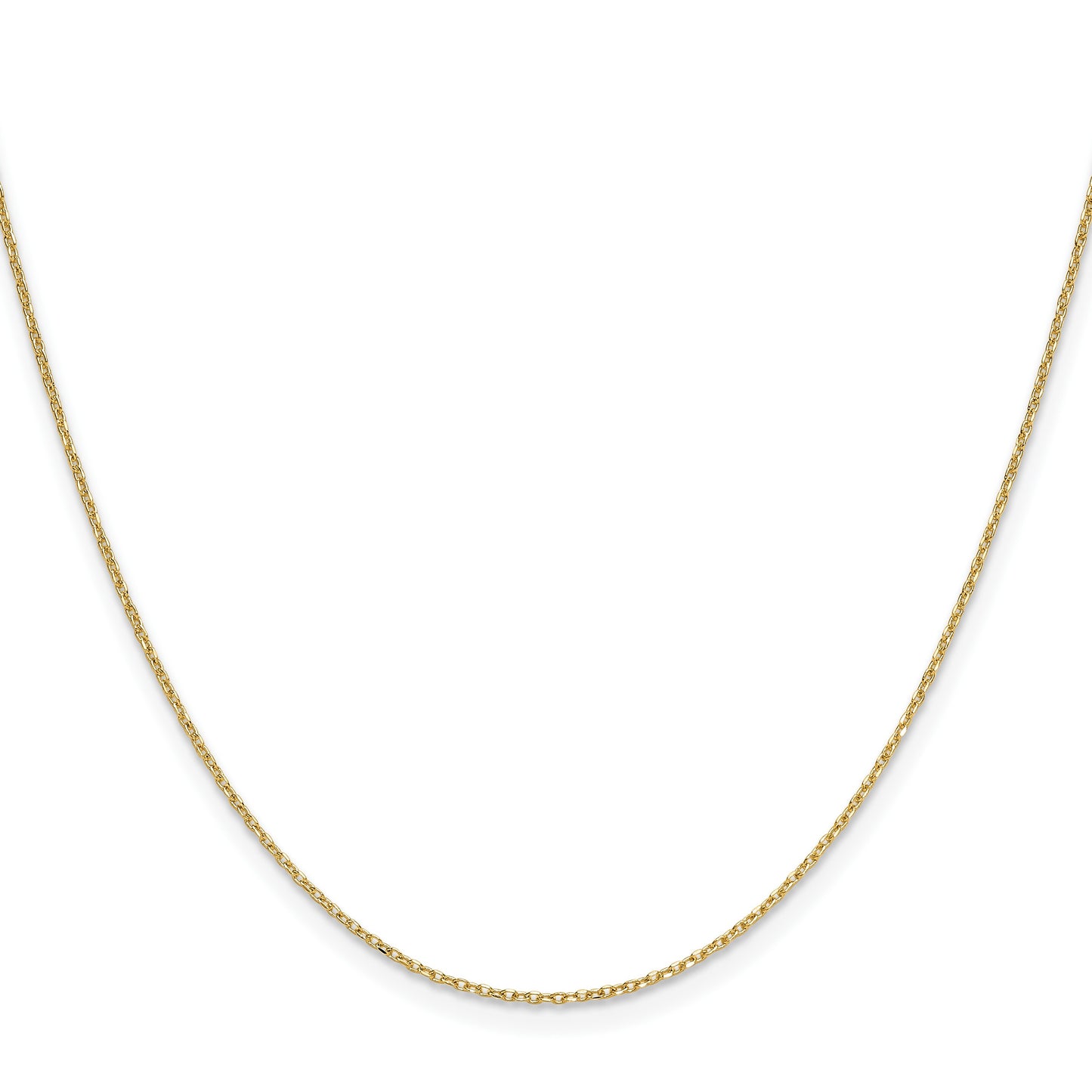 14k 1.0mm D/C Forzantine Cable Chain