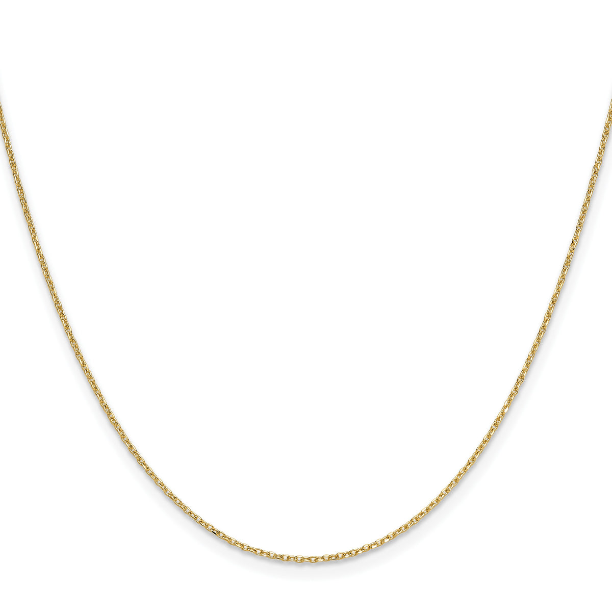 14k 1.0mm D/C Forzantine Cable Chain