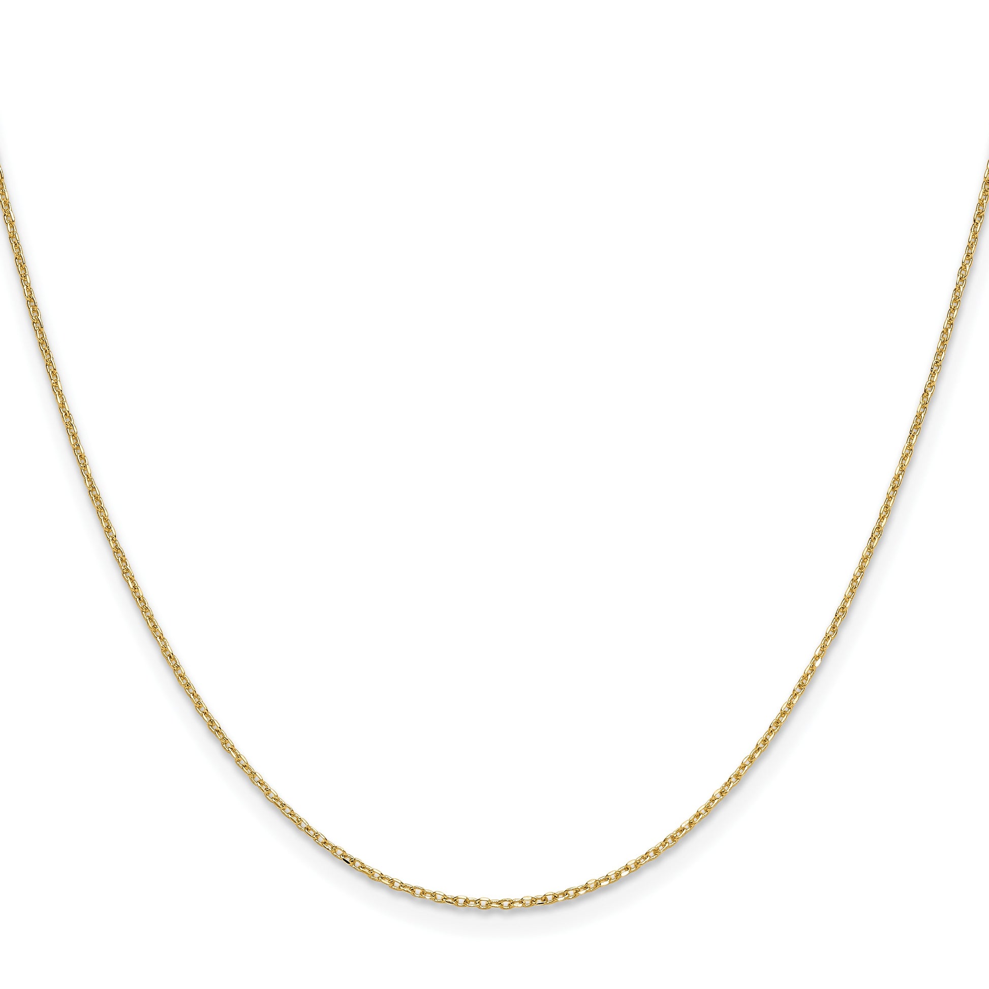14k 1.0mm D/C Forzantine Cable Chain