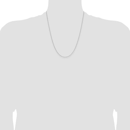 14k White Gold 1.0mm D/C Forzantine Cable Chain