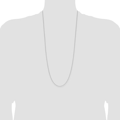 14k White Gold 1.0mm D/C Forzantine Cable Chain