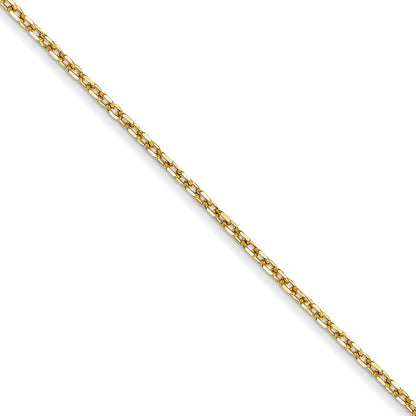 14k 1.0mm D/C Forzantine Cable Chain