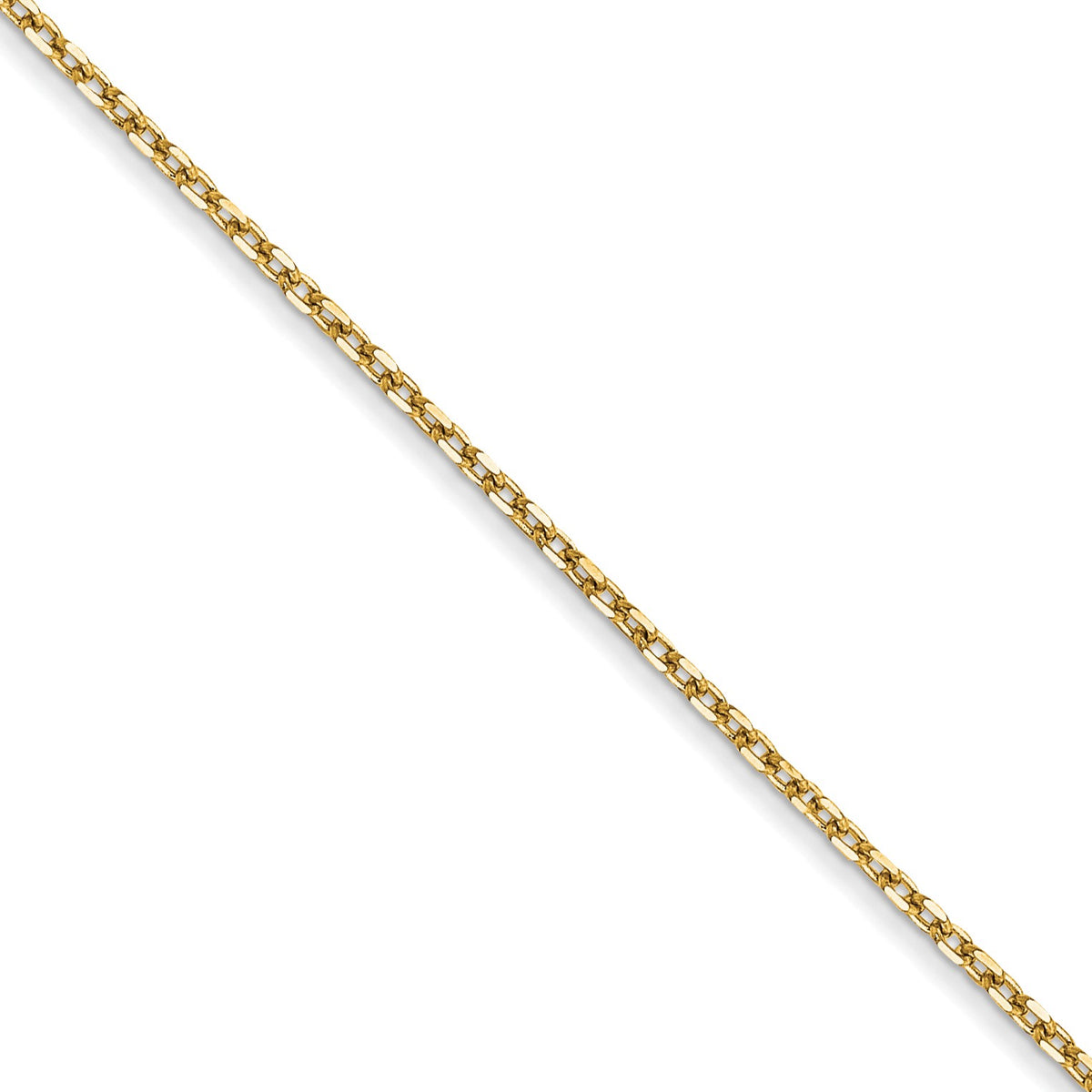 14k 1.0mm D/C Forzantine Cable Chain