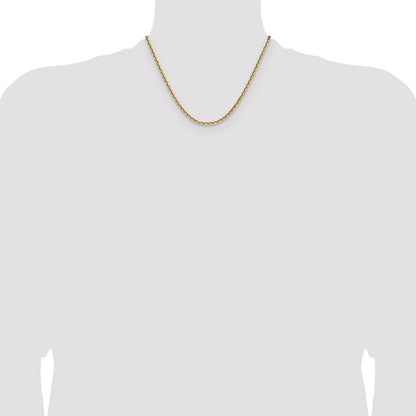 14k 3.25mm D/C French Link Chain